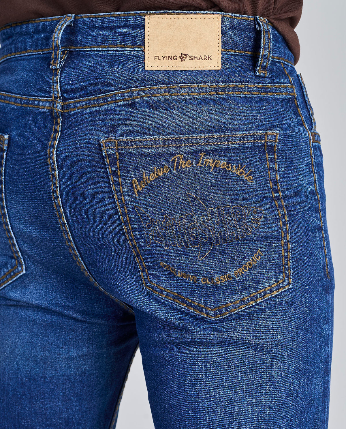 FS 106 – Flying Shark "Urban Edge" Saddle Stitch Straight fit Denim