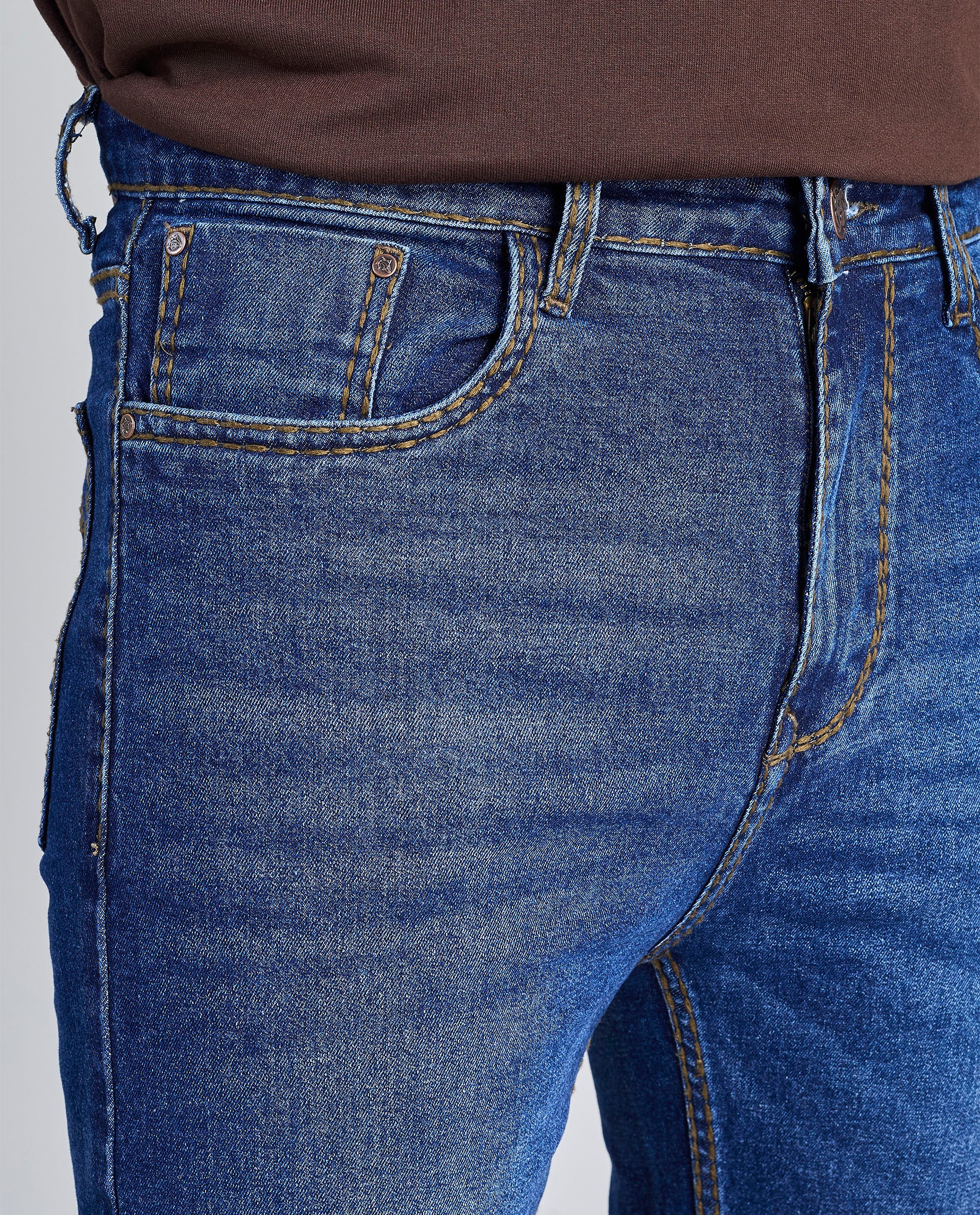 FS 106 – Flying Shark "Urban Edge" Saddle Stitch Straight fit Denim