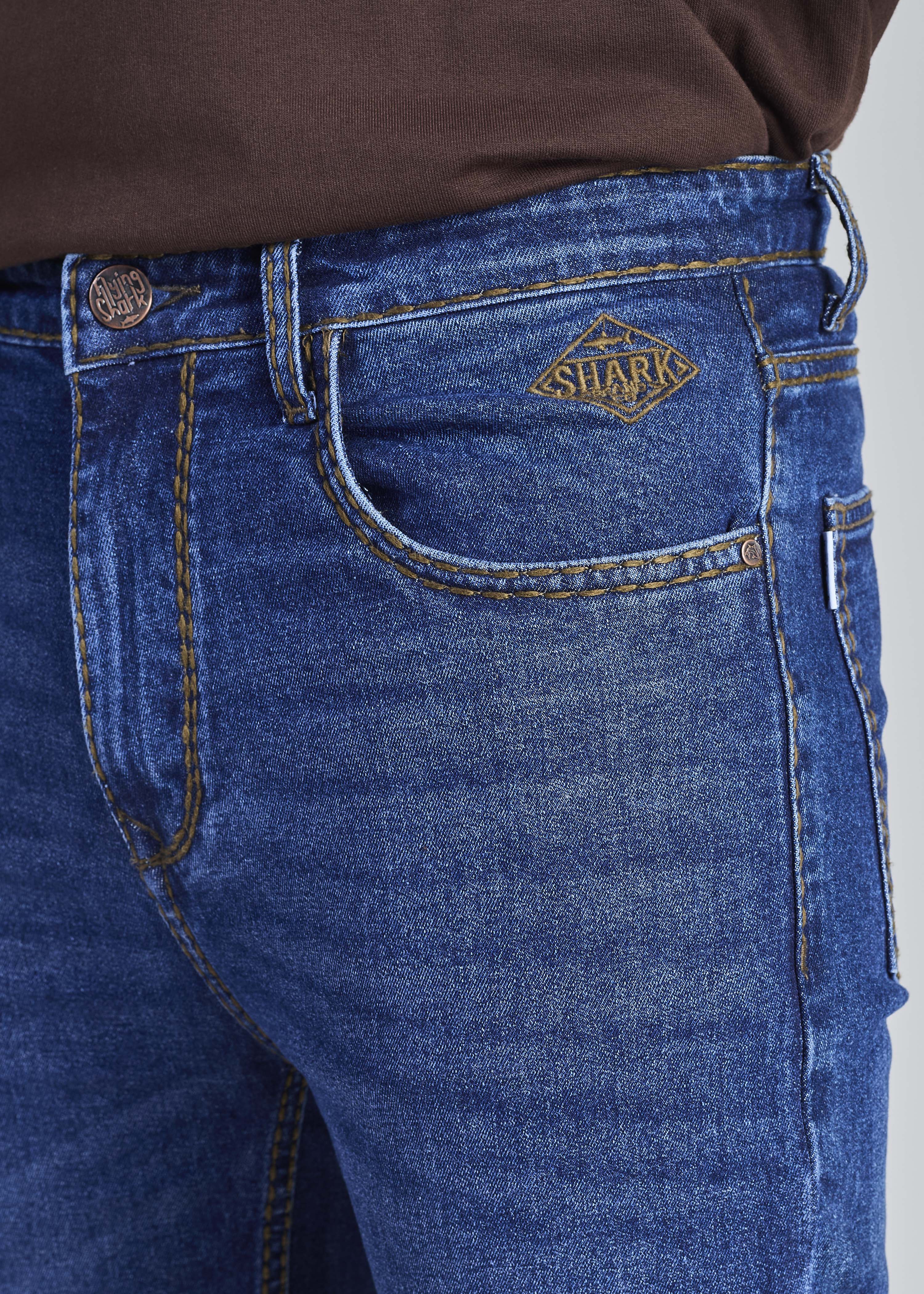 FS 106 – Flying Shark "Urban Edge" Saddle Stitch Straight fit Denim