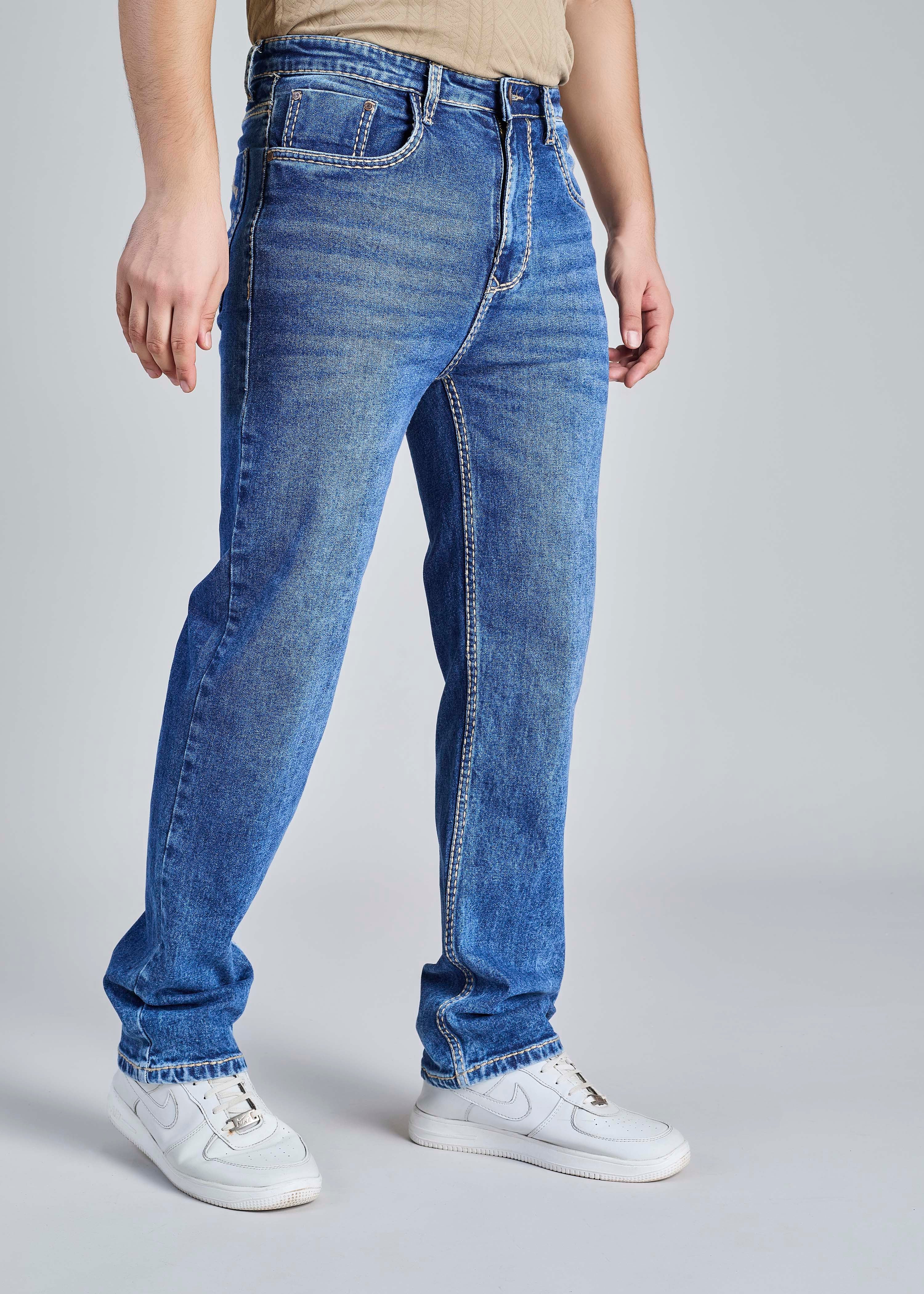 FS 104 – Flying Shark "Signature Shark" Saddle Stitch Straight fit Denim