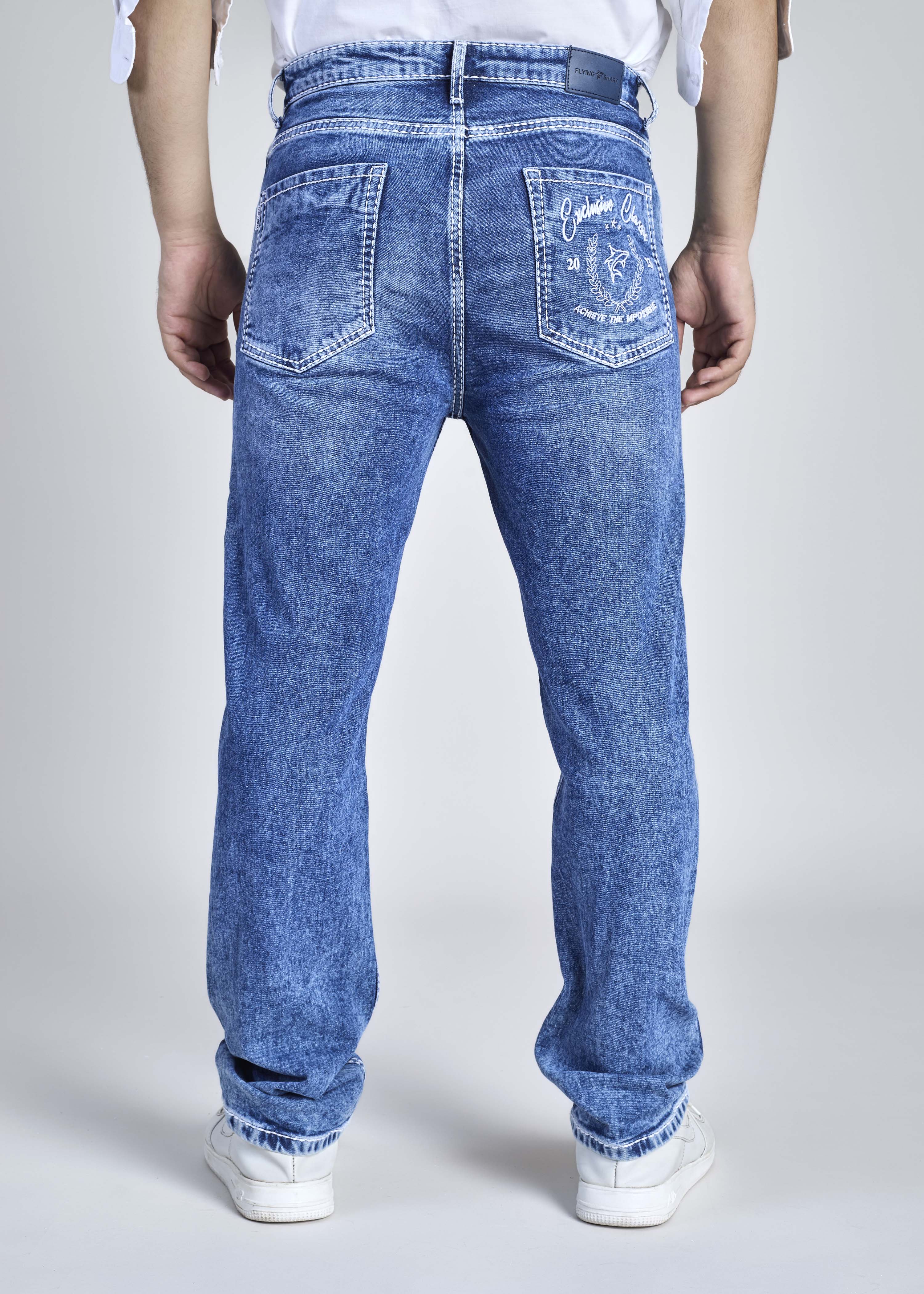 FS 105 – Flying Shark "Exclusive Classic" Saddle Stitch Straight fit Denim