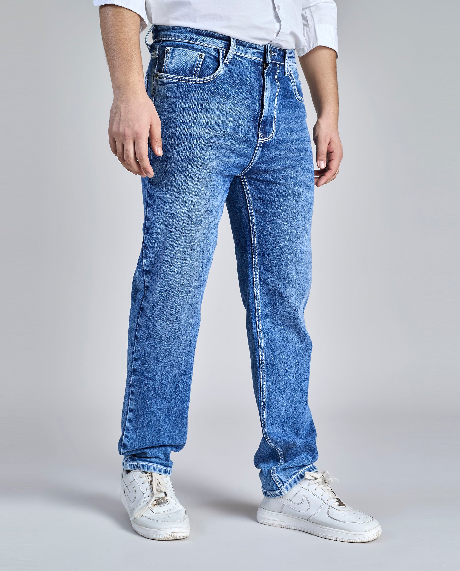 FS 105 – Flying Shark "Exclusive Classic" Saddle Stitch Straight fit Denim