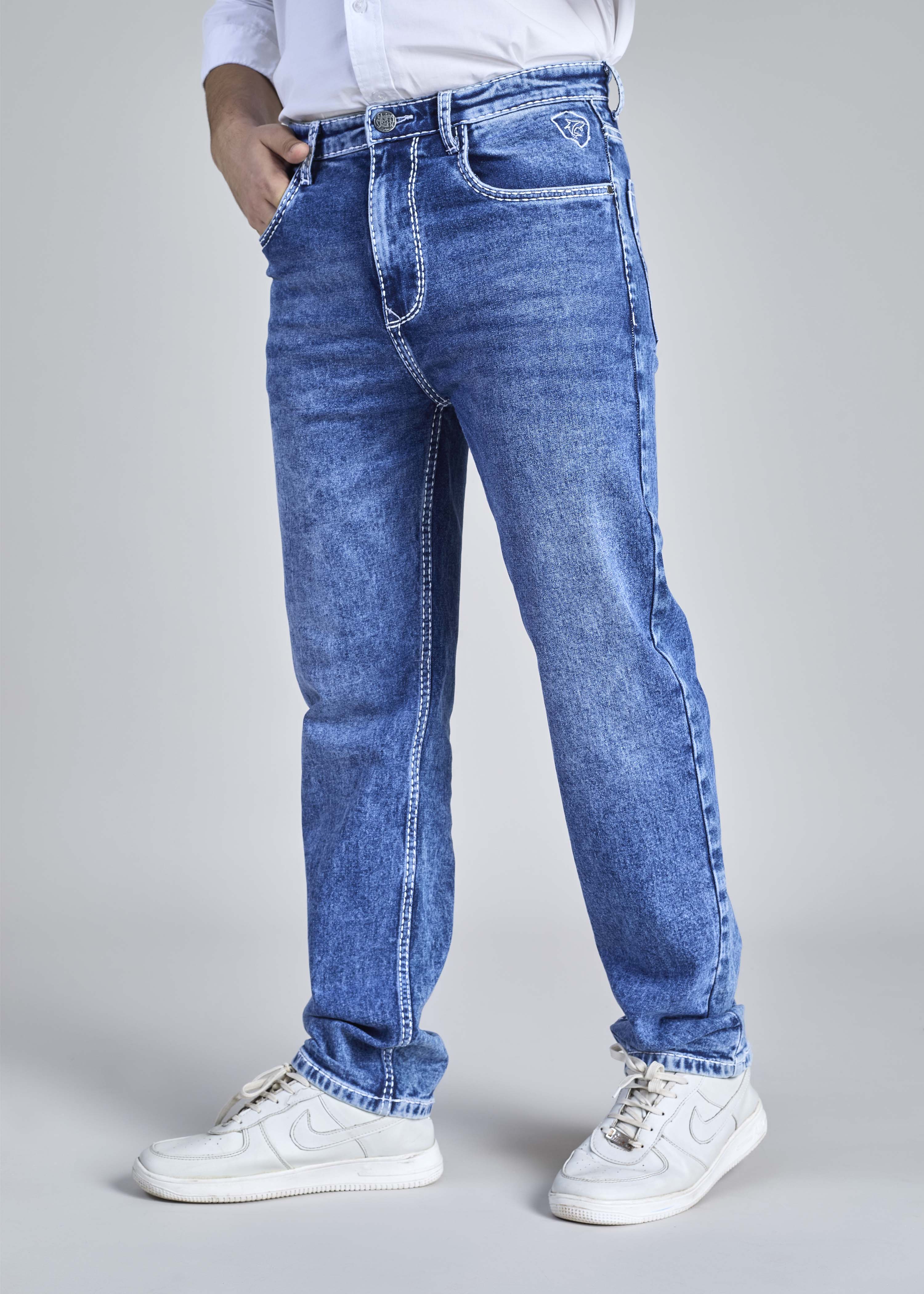 FS 105 – Flying Shark "Exclusive Classic" Saddle Stitch Straight fit Denim