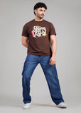 Flying Shark Loose Fit Denim Cargo Jeans – Medium Blue