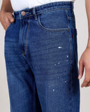 FS 109 Flying Shark Loose Fit Jeans with Embroidery & Patchwork Detail
