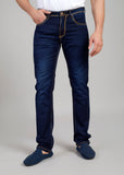 Flying Shark Dark Indigo Heavy Stitch Denim Jeans