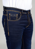 Flying Shark Dark Indigo Heavy Stitch Denim Jeans