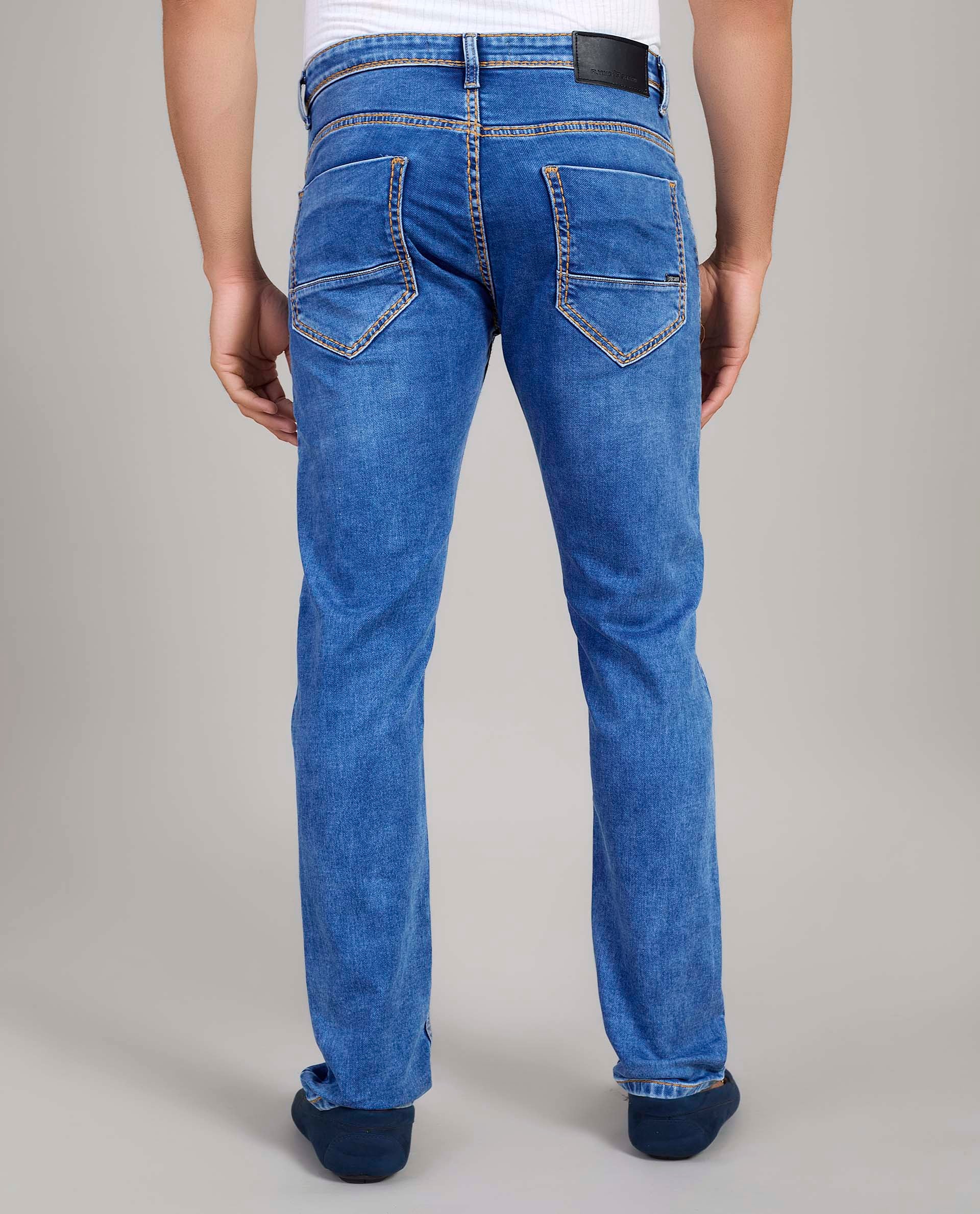 FS 128 Flying Shark Light Blue Heavy Stitch Denim Jeans