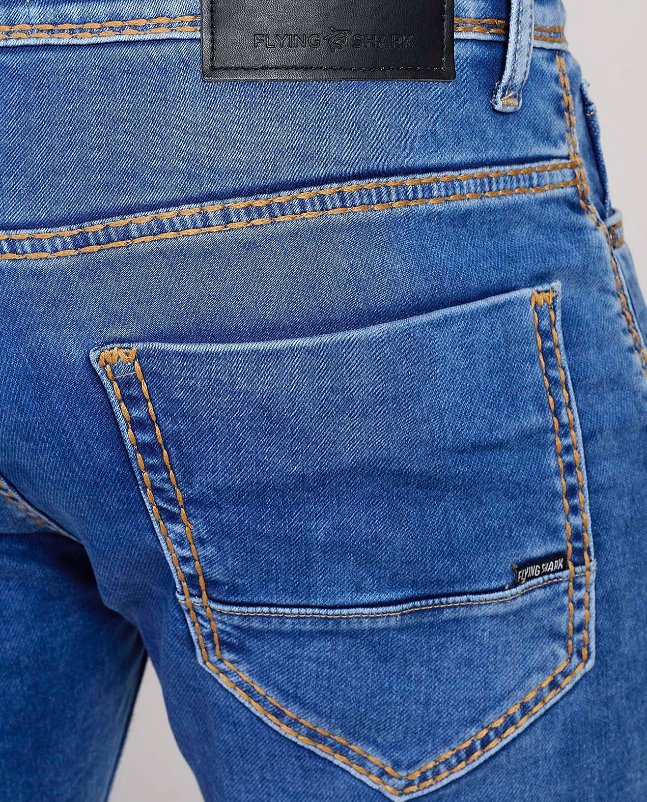 Light Blue Heavy Stitch Denim Jeans