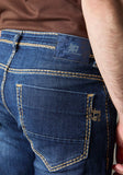 FS132 Mid-Blue Wash Denim With Heavy Contrast Stitch