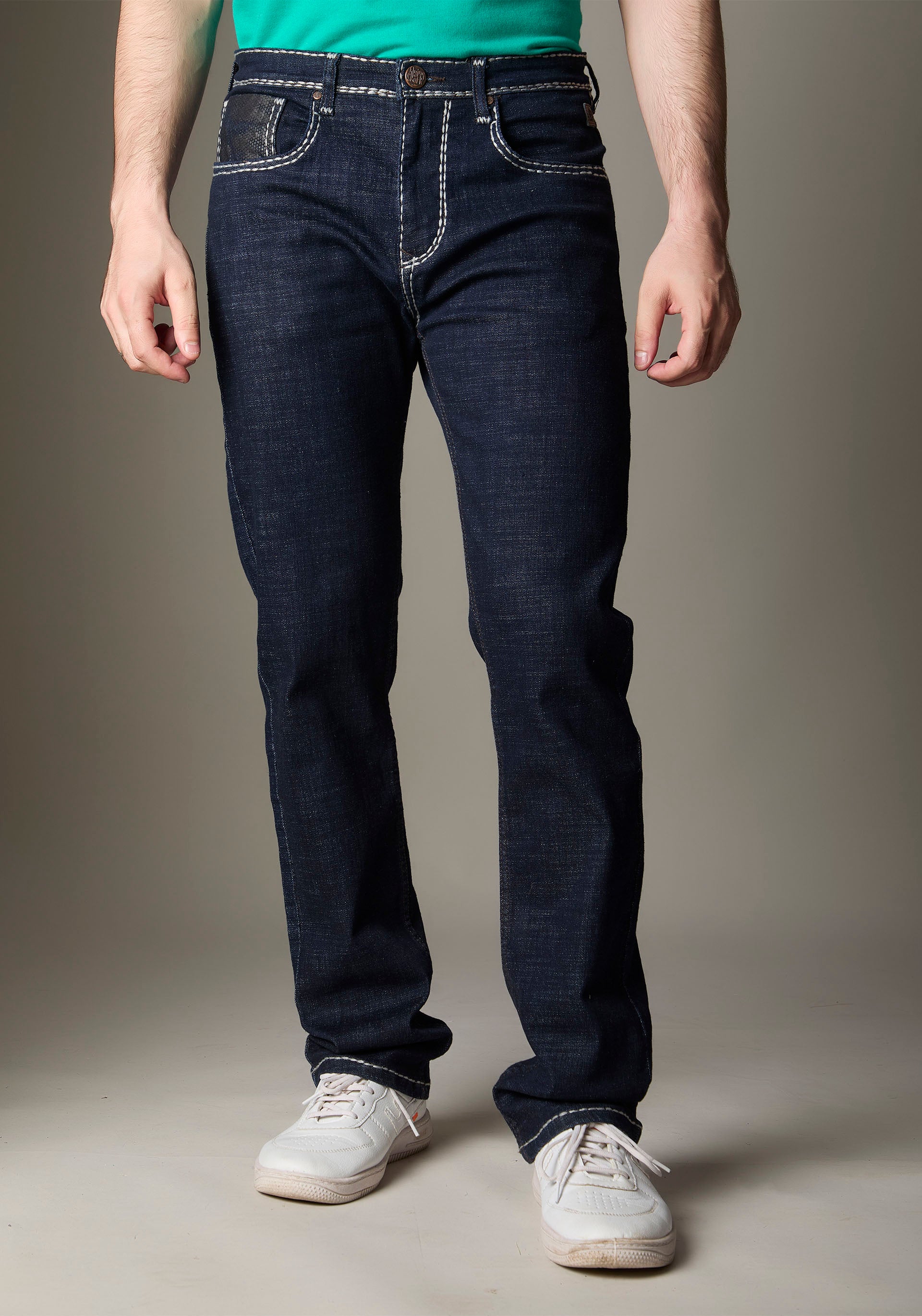 FS131 Dark Wash Bold White Heavy Style