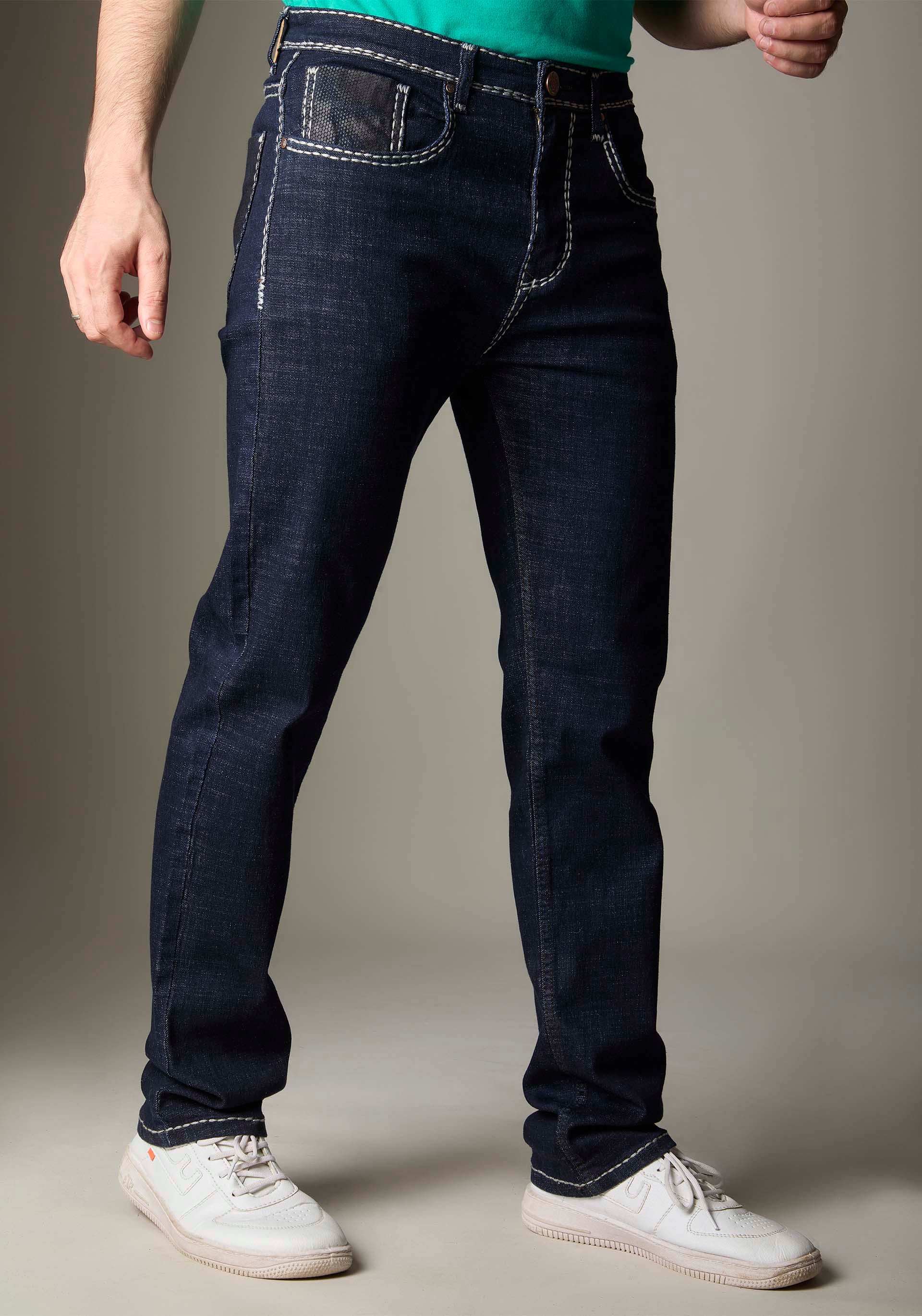 FS131 Dark Wash Bold White Heavy Style