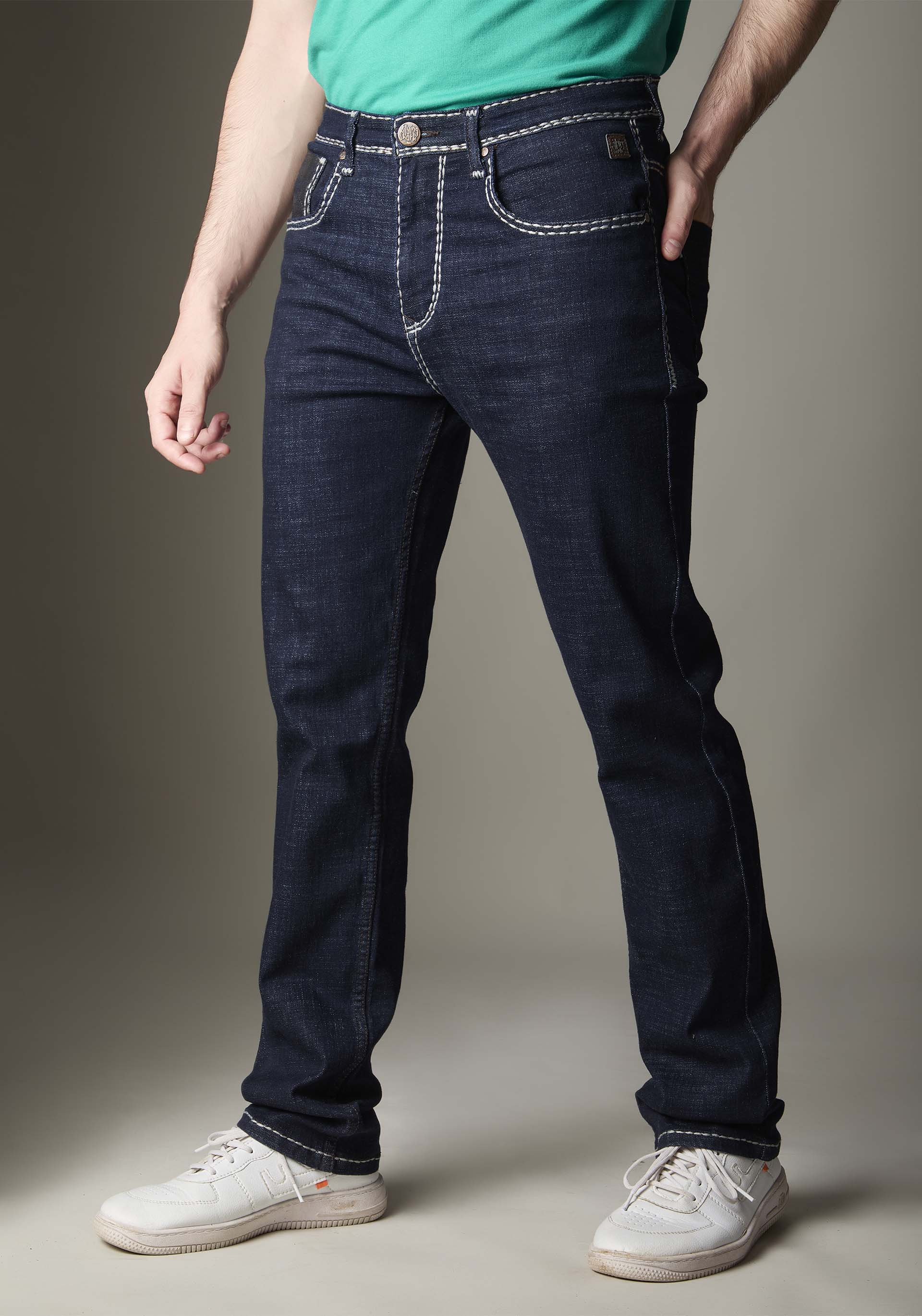 FS131 Dark Wash Bold White Heavy Style