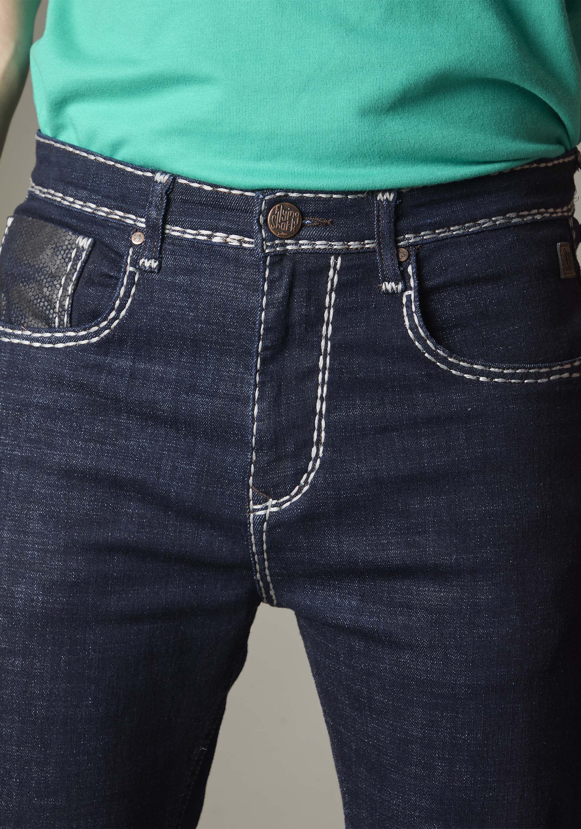 FS131 Dark Wash Bold White Heavy Style