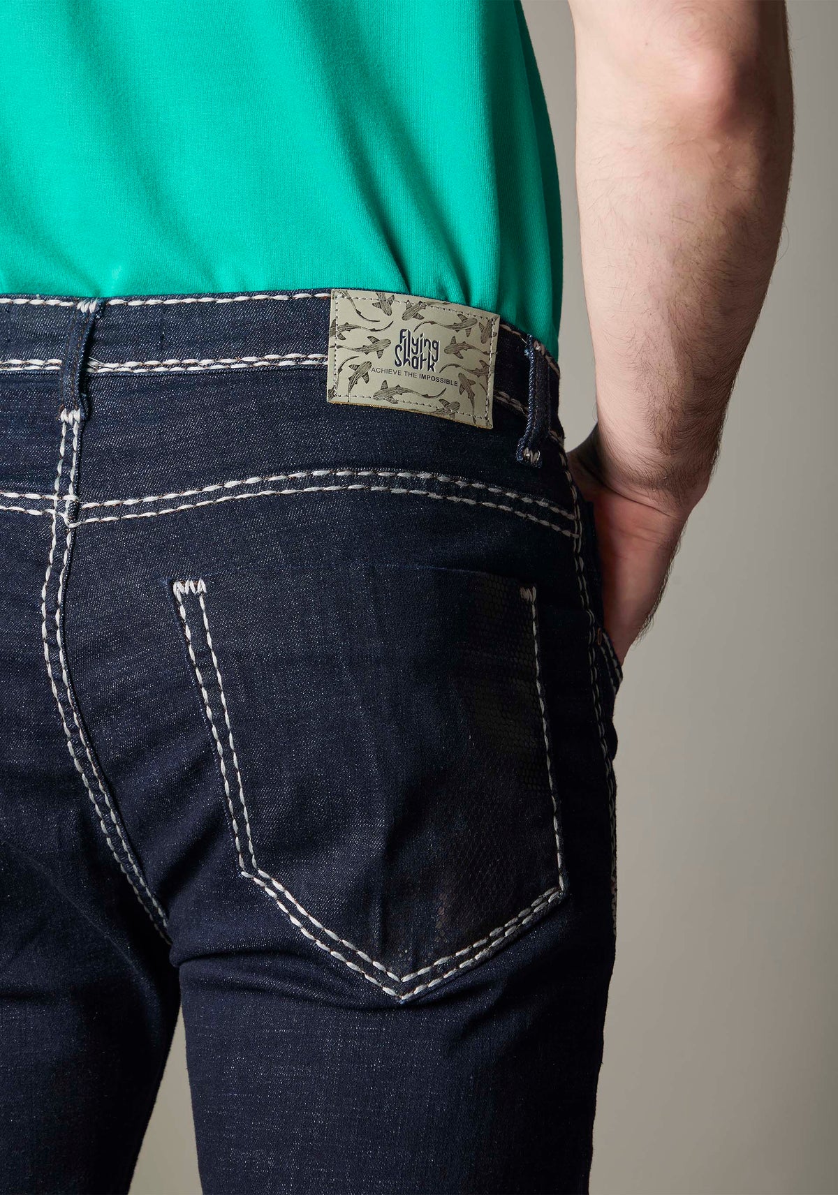 FS131 Dark Wash Bold White Heavy Style