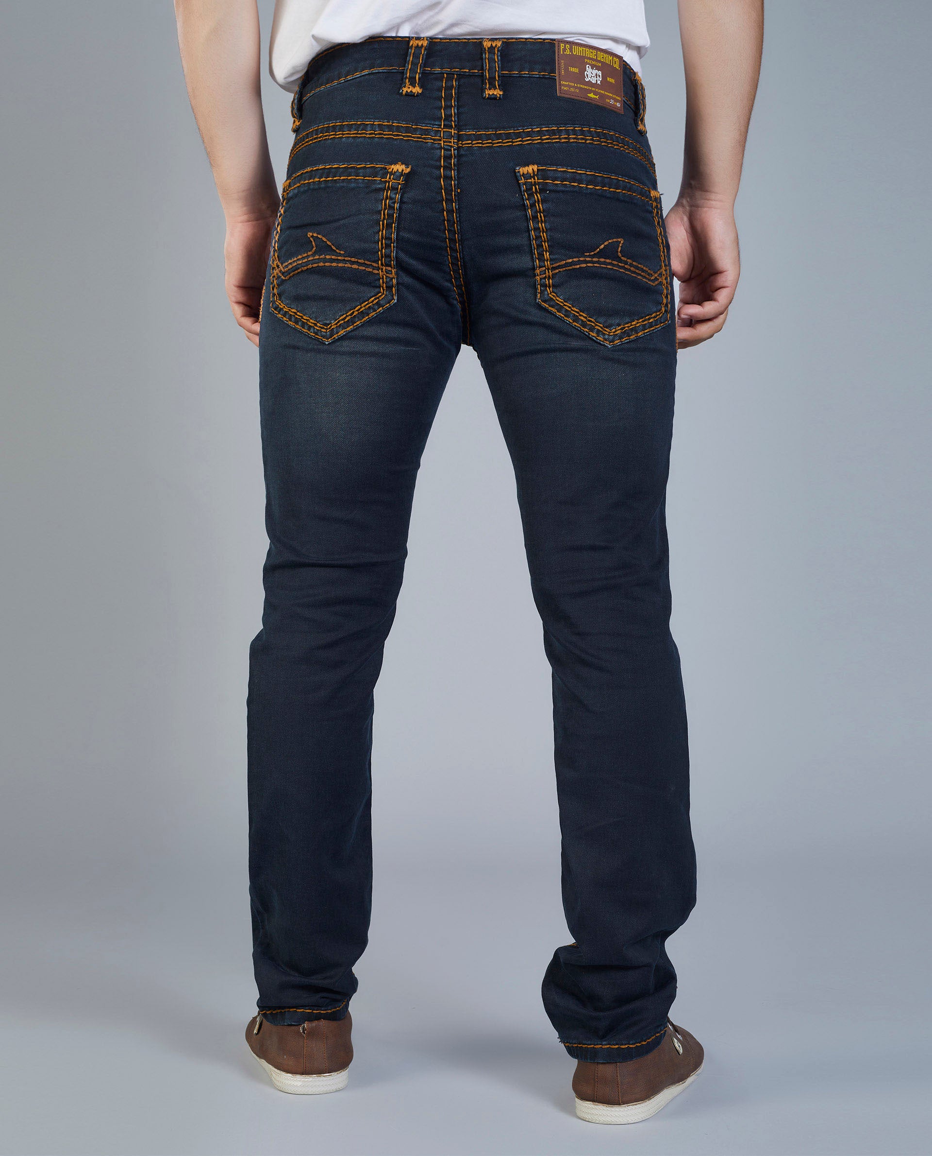 Men’s Vintage Indigo Slim Fit Jeans