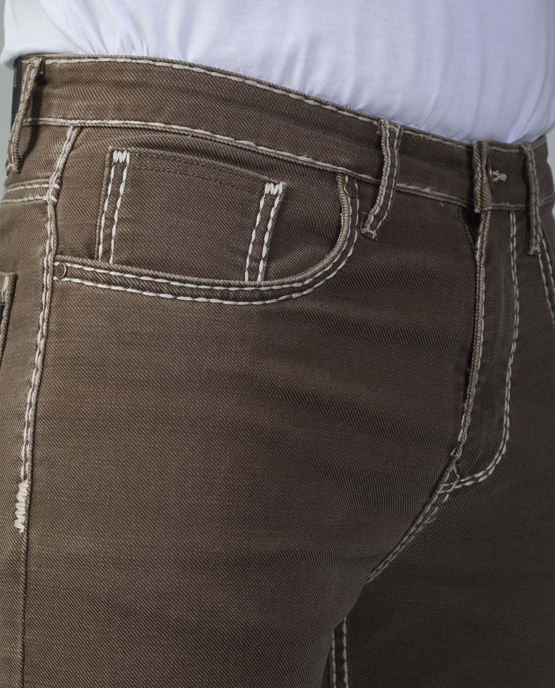 Men’s Saddle Stitch Straight Fit Jeans