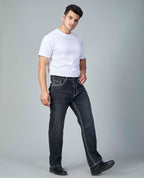 Men’s Washed Saddle Stitch Jeans