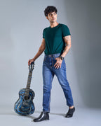 Men’s Contrast Stitching Denim Jeans