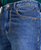 Men’s Contrast Stitching Denim Jeans