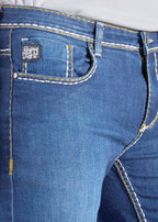 Men’s Deep Blue Vintage Graphic Denim