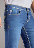 Men’s Deep Blue Vintage Graphic Denim