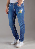 Men’s Deep Blue Vintage Graphic Denim