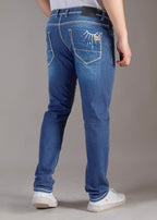 Men’s Deep Blue Vintage Graphic Denim