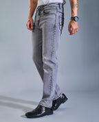Men’s Saddle Stitch Grey Denim Jeans