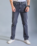 FS153 Flying Shark Men’s Saddle Stitch Denim Jeans – Graphite Grey Wash