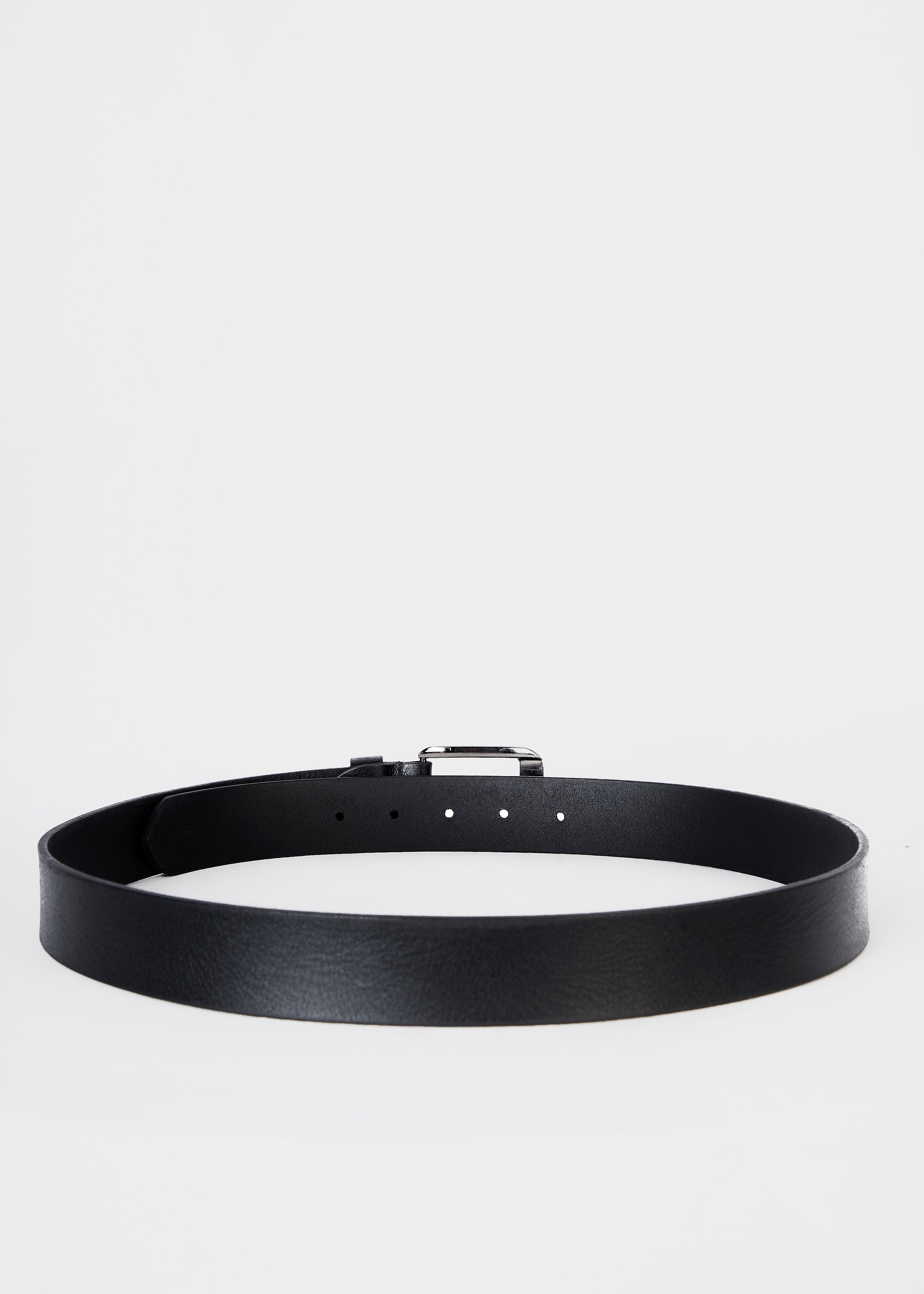 Men's Black Leather Belt