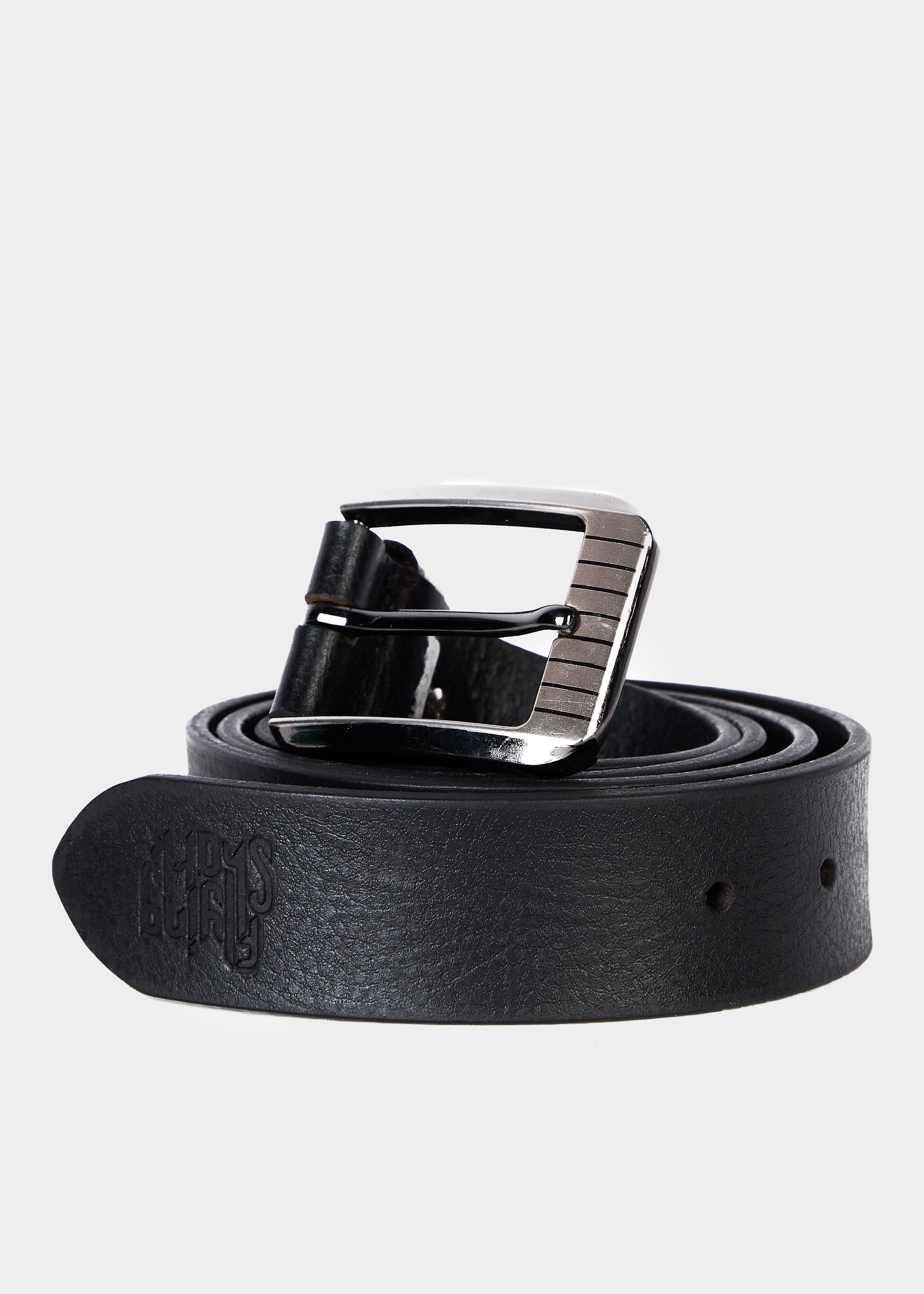 Men's Black Leather Belt