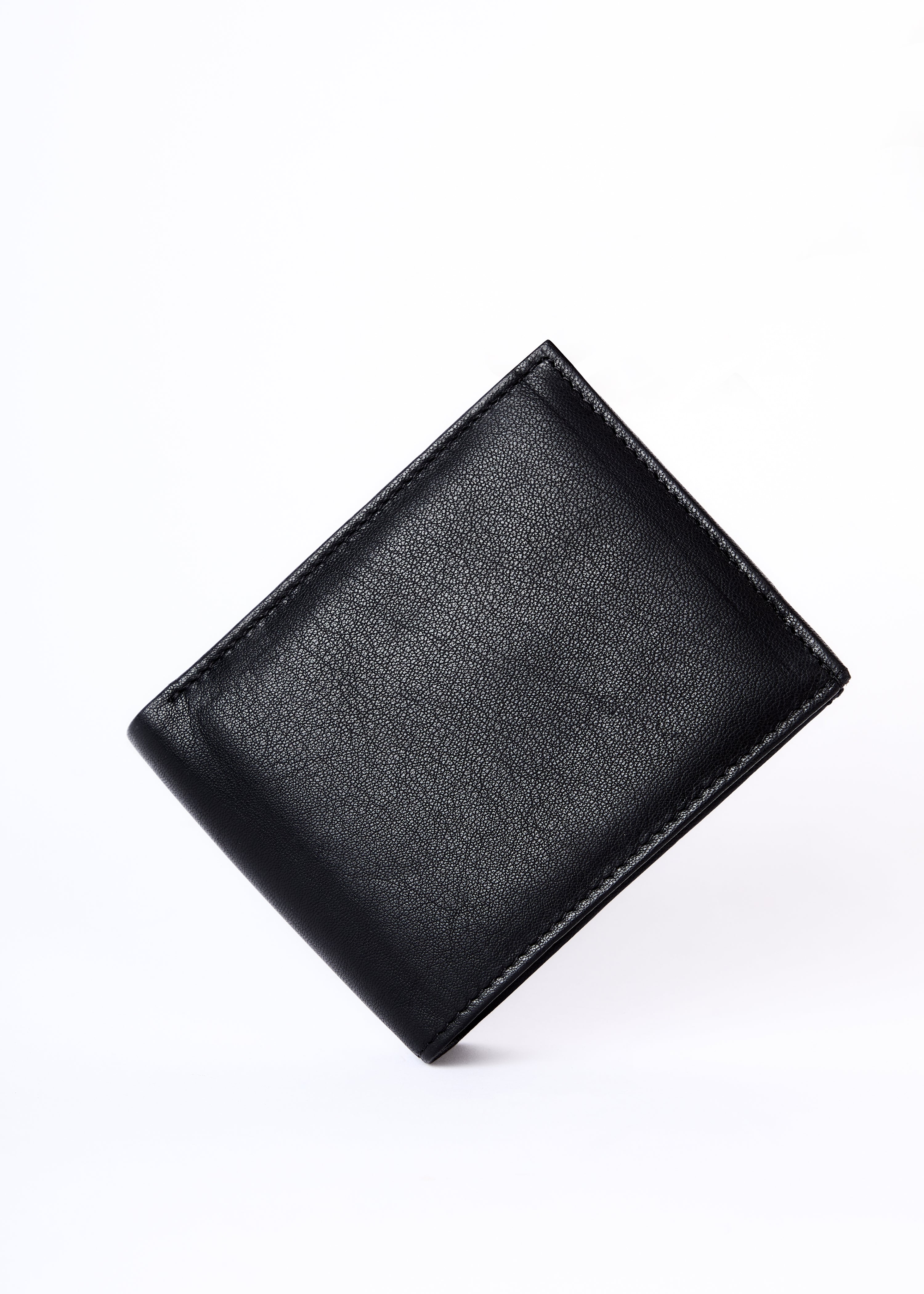 Flying Shark Plain matte Jet Black Leather Wallet – Elegance Meets Functionality