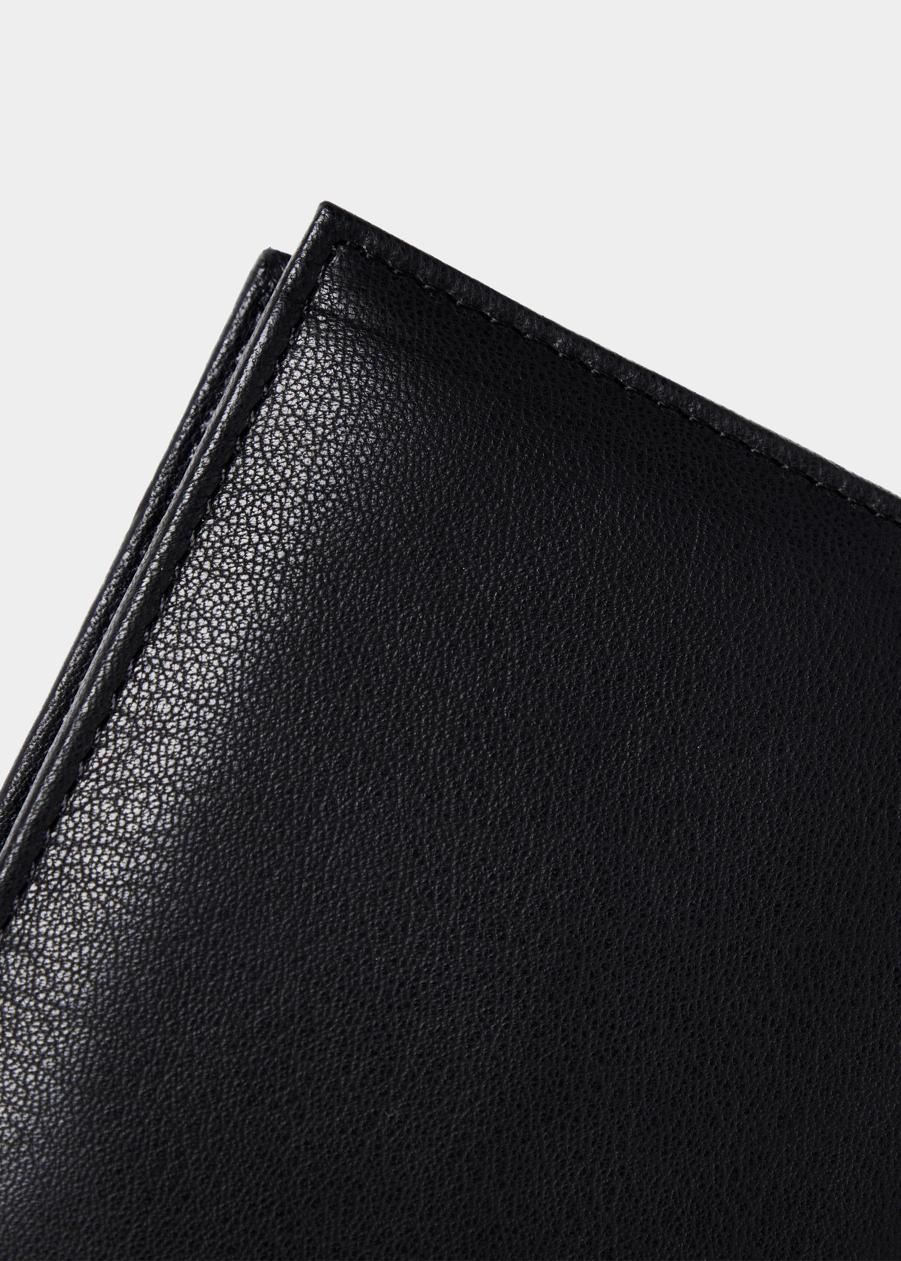 Plain matte Jet Black Leather Wallet