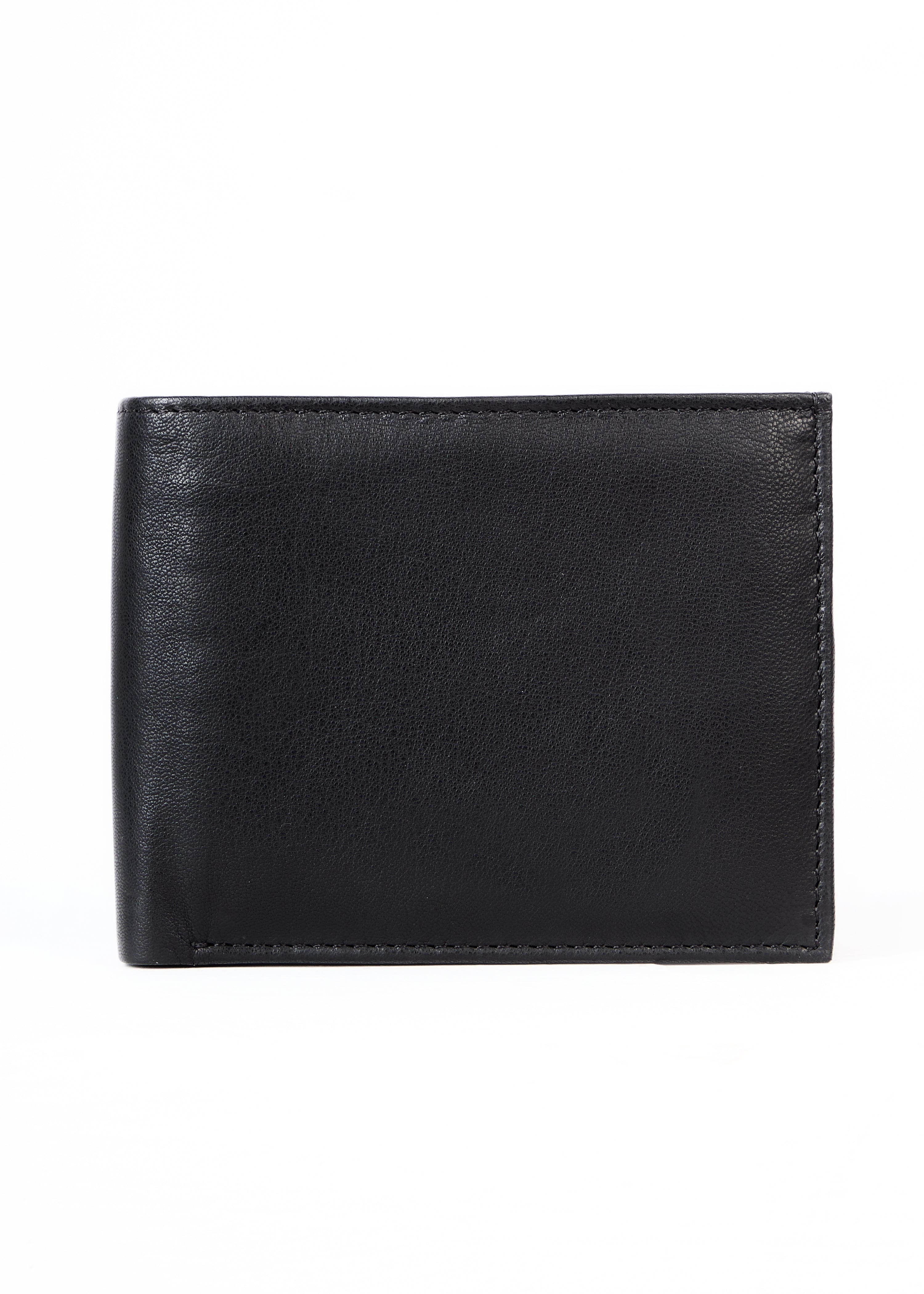 Flying Shark Plain matte Jet Black Leather Wallet – Elegance Meets Functionality
