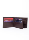 Flying Shark Plain matte Brown Leather Wallet – Elegance Meets Functionality