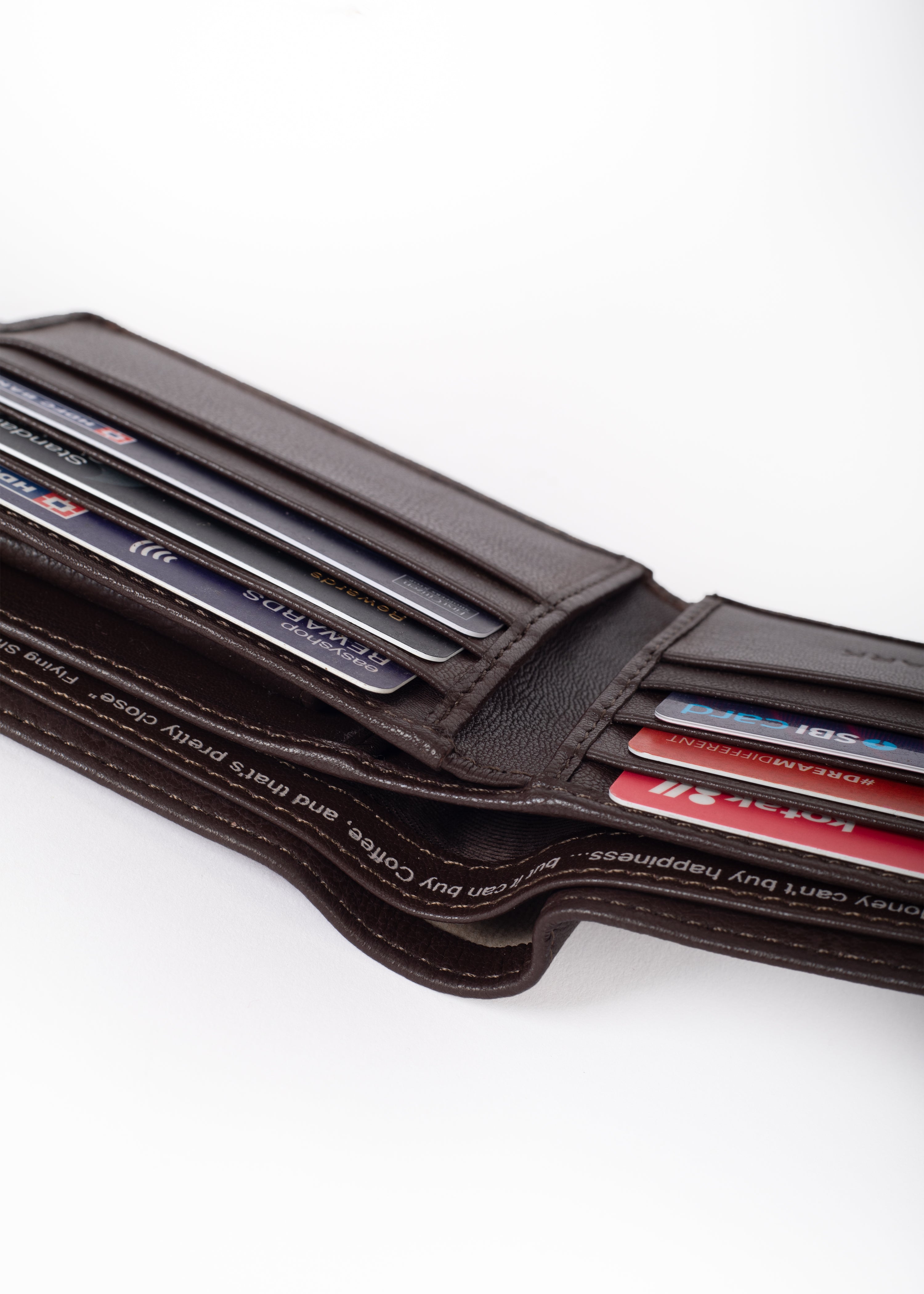 Flying Shark Plain matte Jet Black Leather Wallet – Elegance Meets Functionality