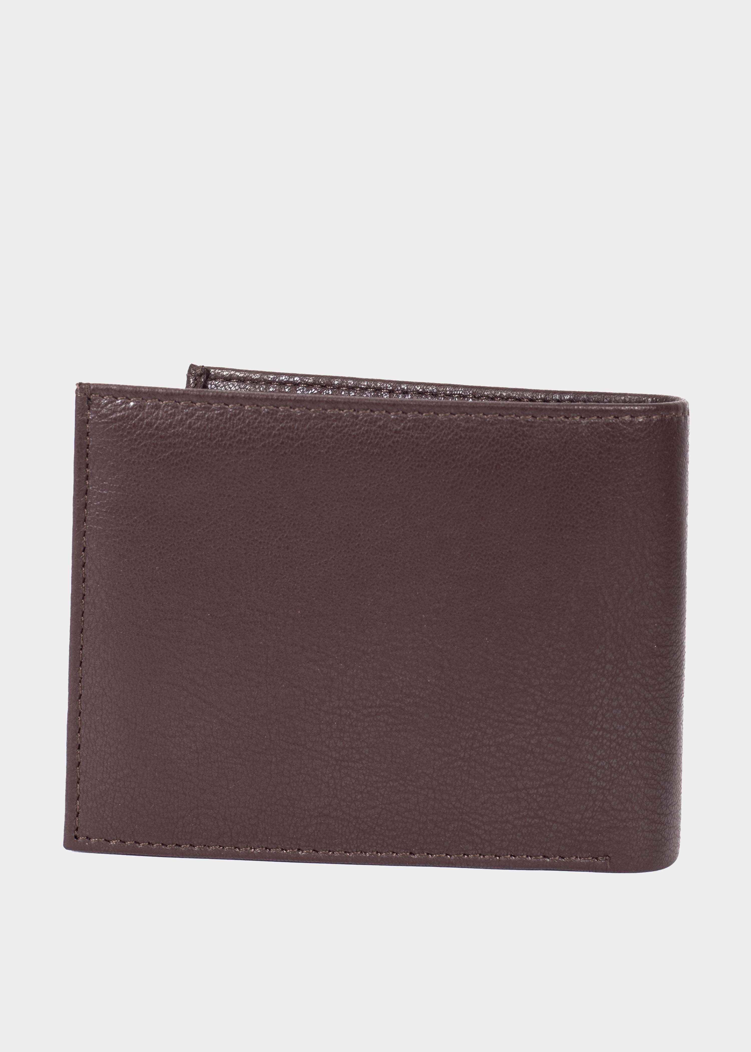 Plain matte Brown Leather Wallet