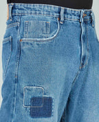 Light Blue Loose Fit Jeans FlyingShark