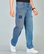 Light Blue Loose Fit Jeans FlyingShark