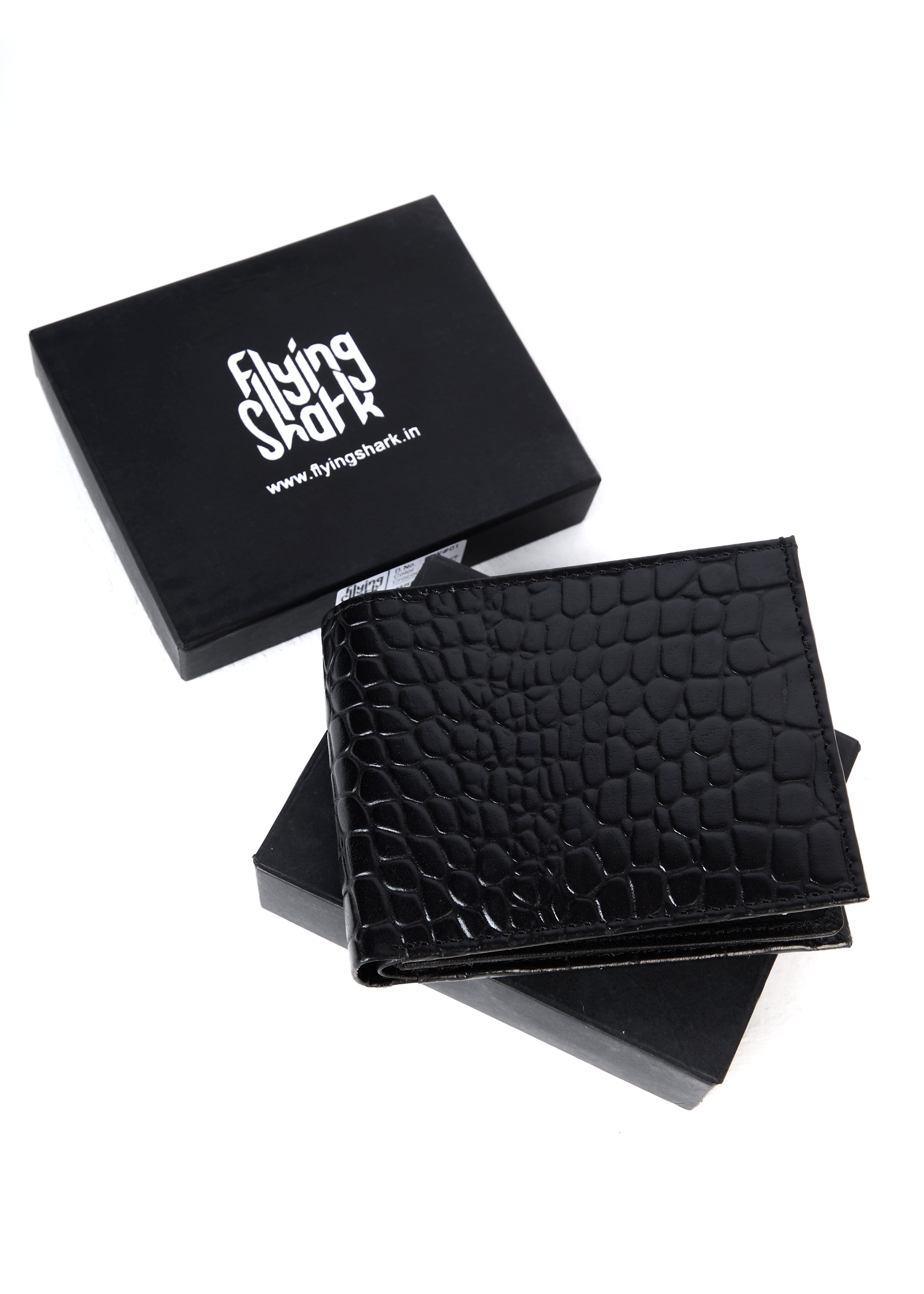 Flying Shark Blue Leather Wallet – Elegance Meets Functionality