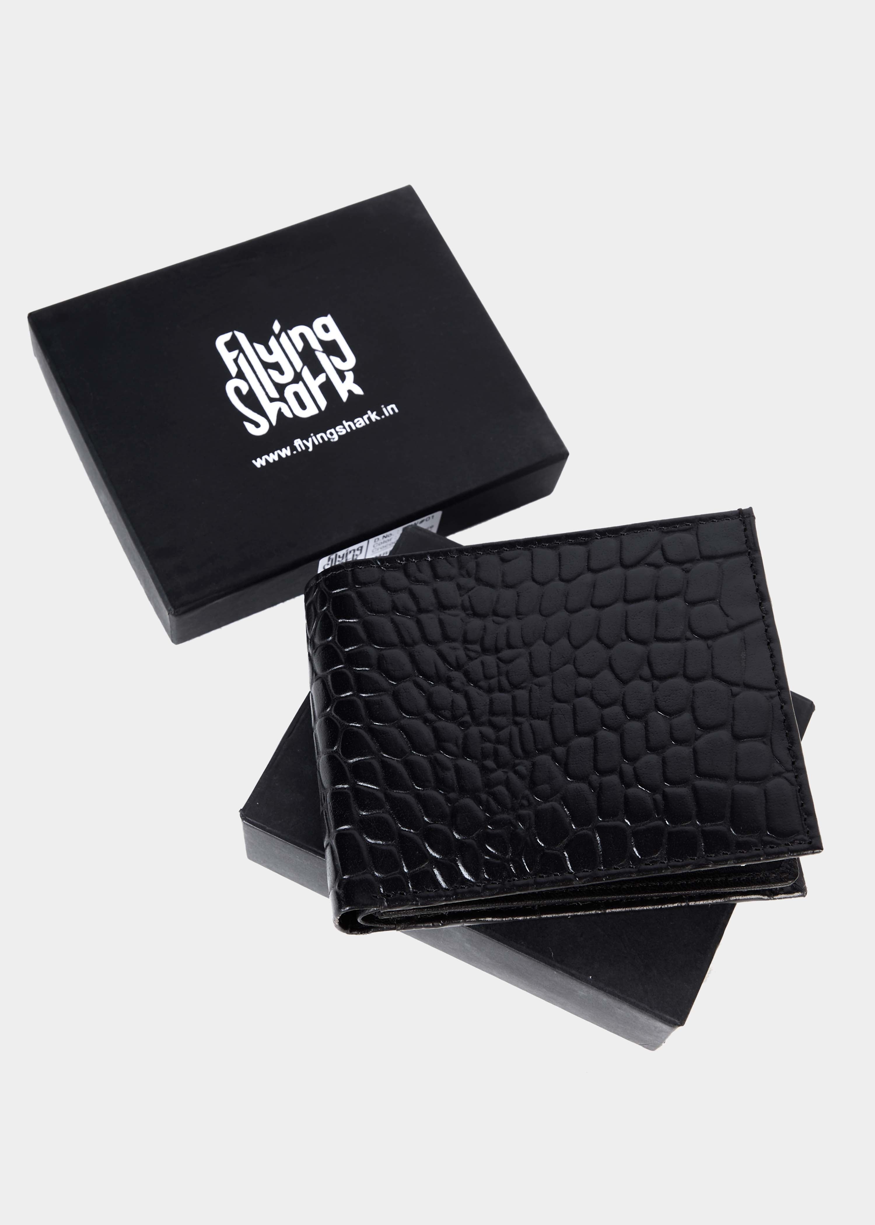 Black Crocodile Leather Wallet