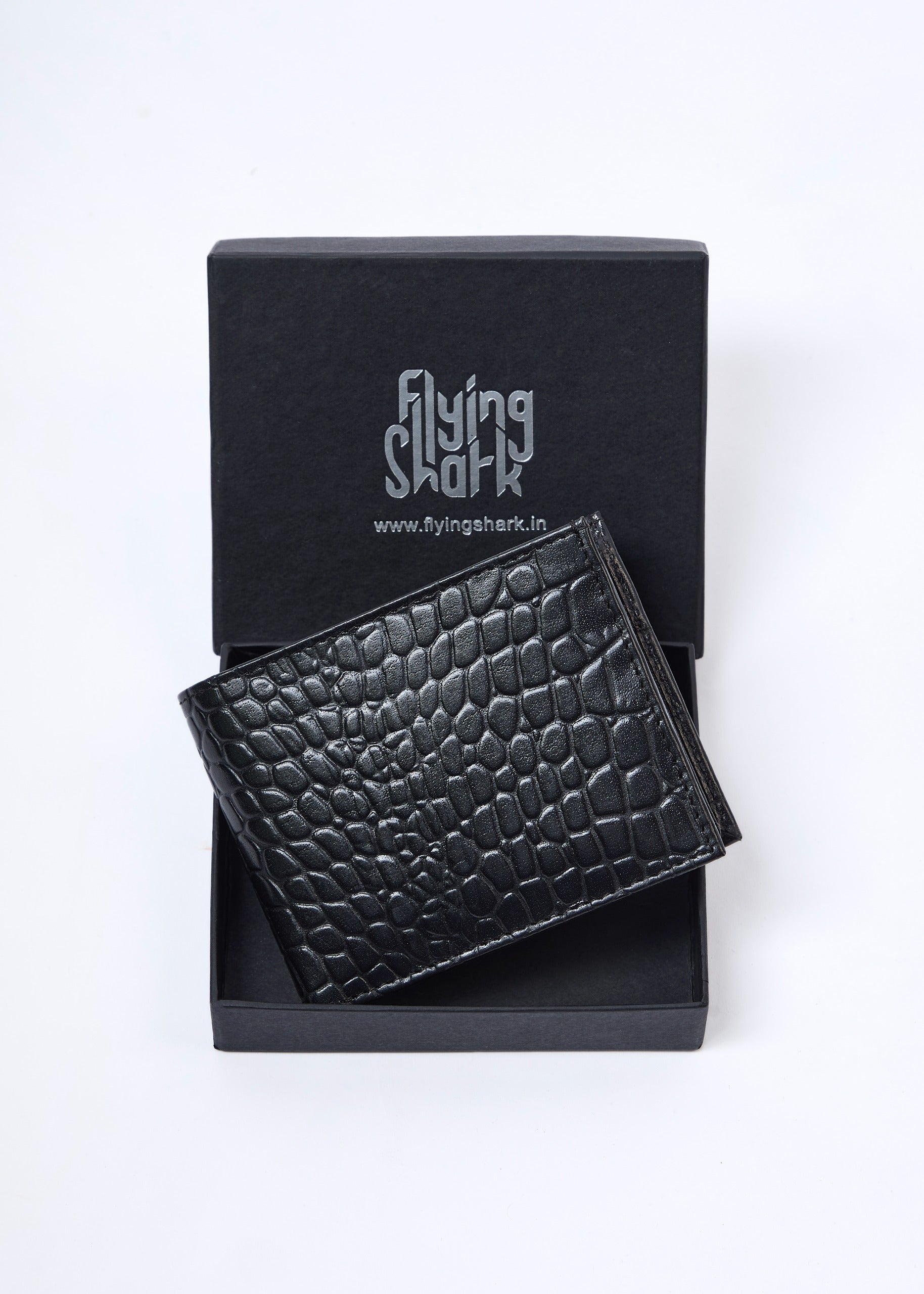 Flying Shark Blue Leather Wallet – Elegance Meets Functionality