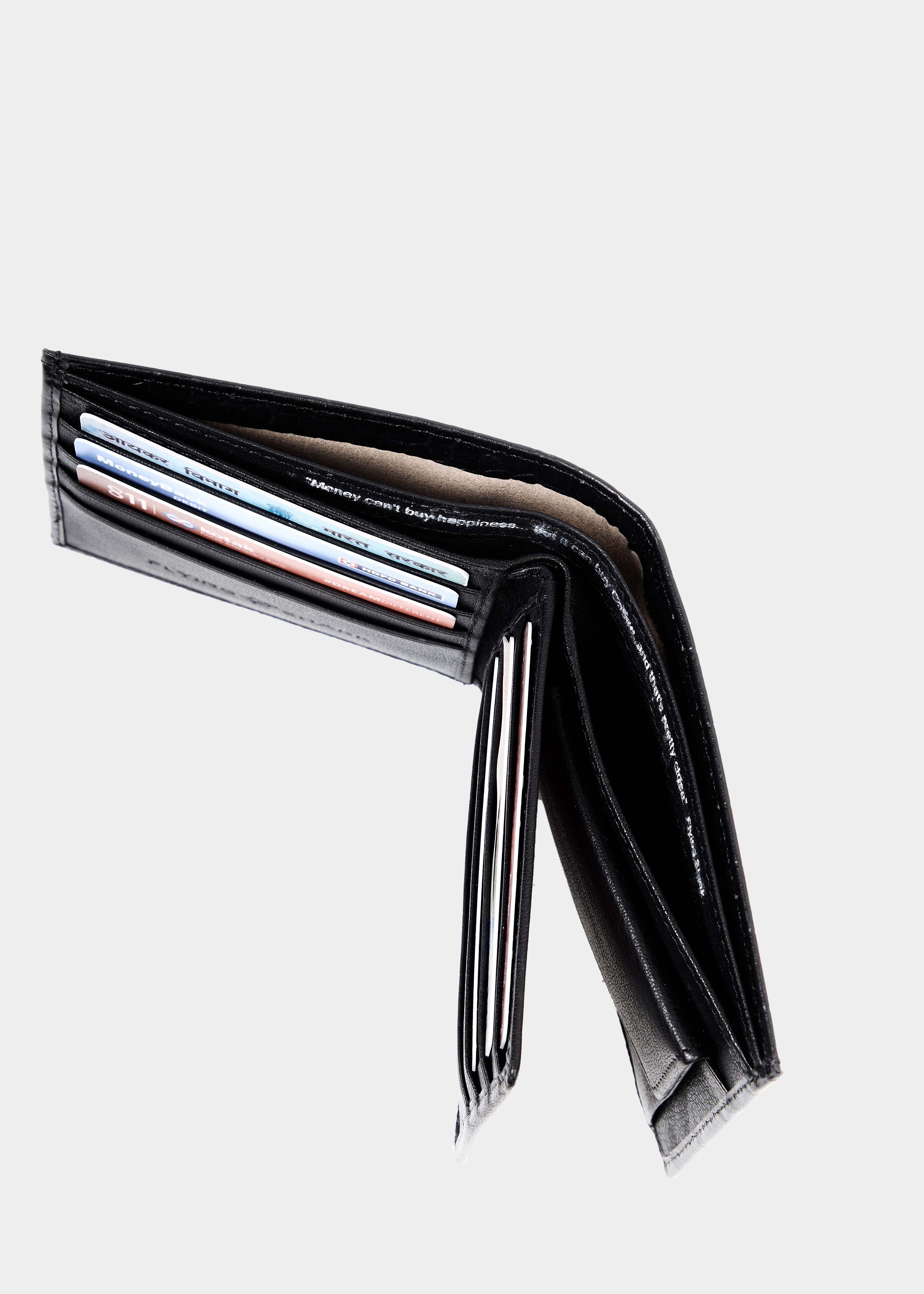 Black Crocodile Leather Wallet