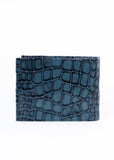 Flying Shark Blue Leather Wallet – Elegance Meets Functionality