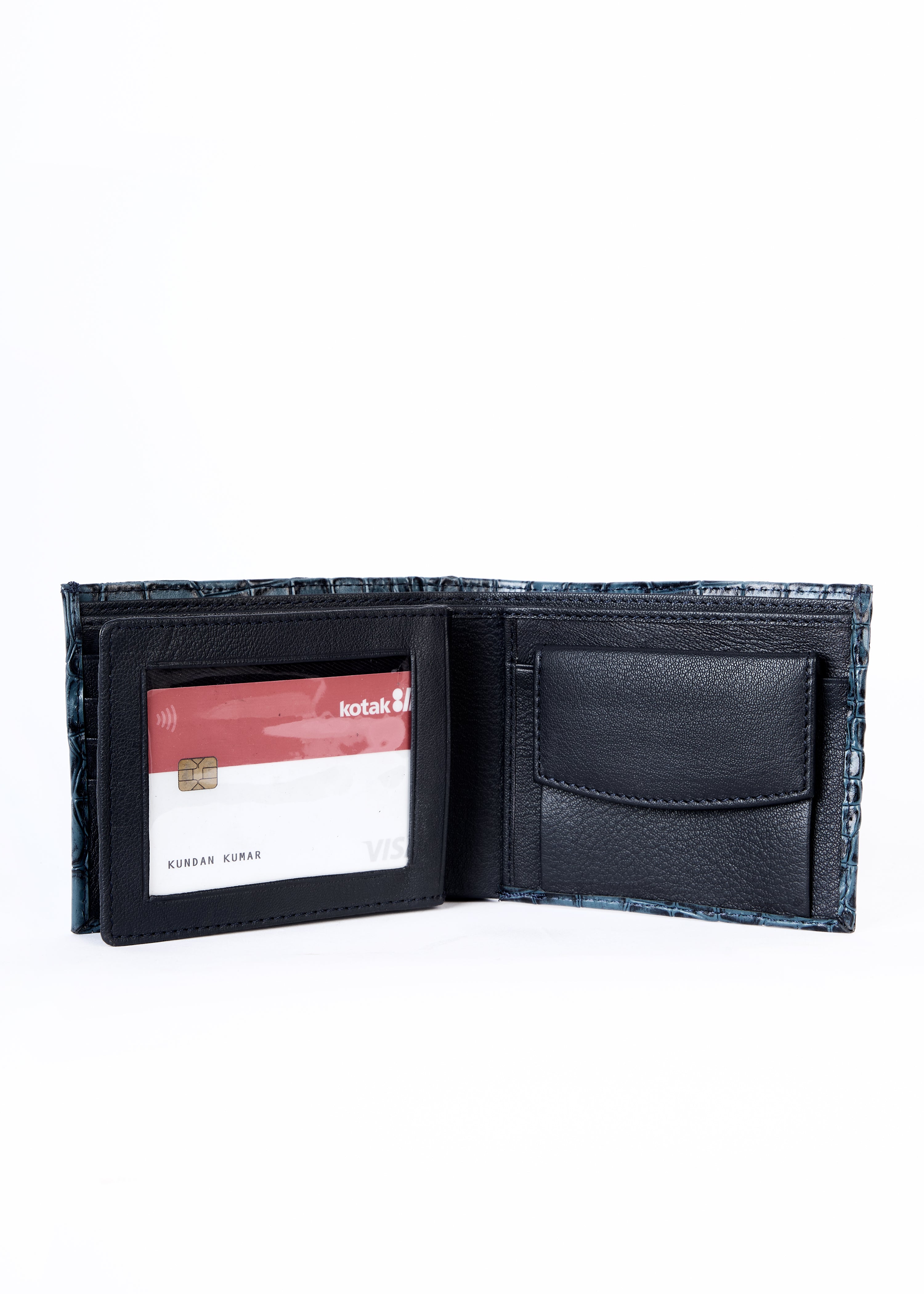 Flying Shark Black Leather Wallet – Elegance Meets Functionality