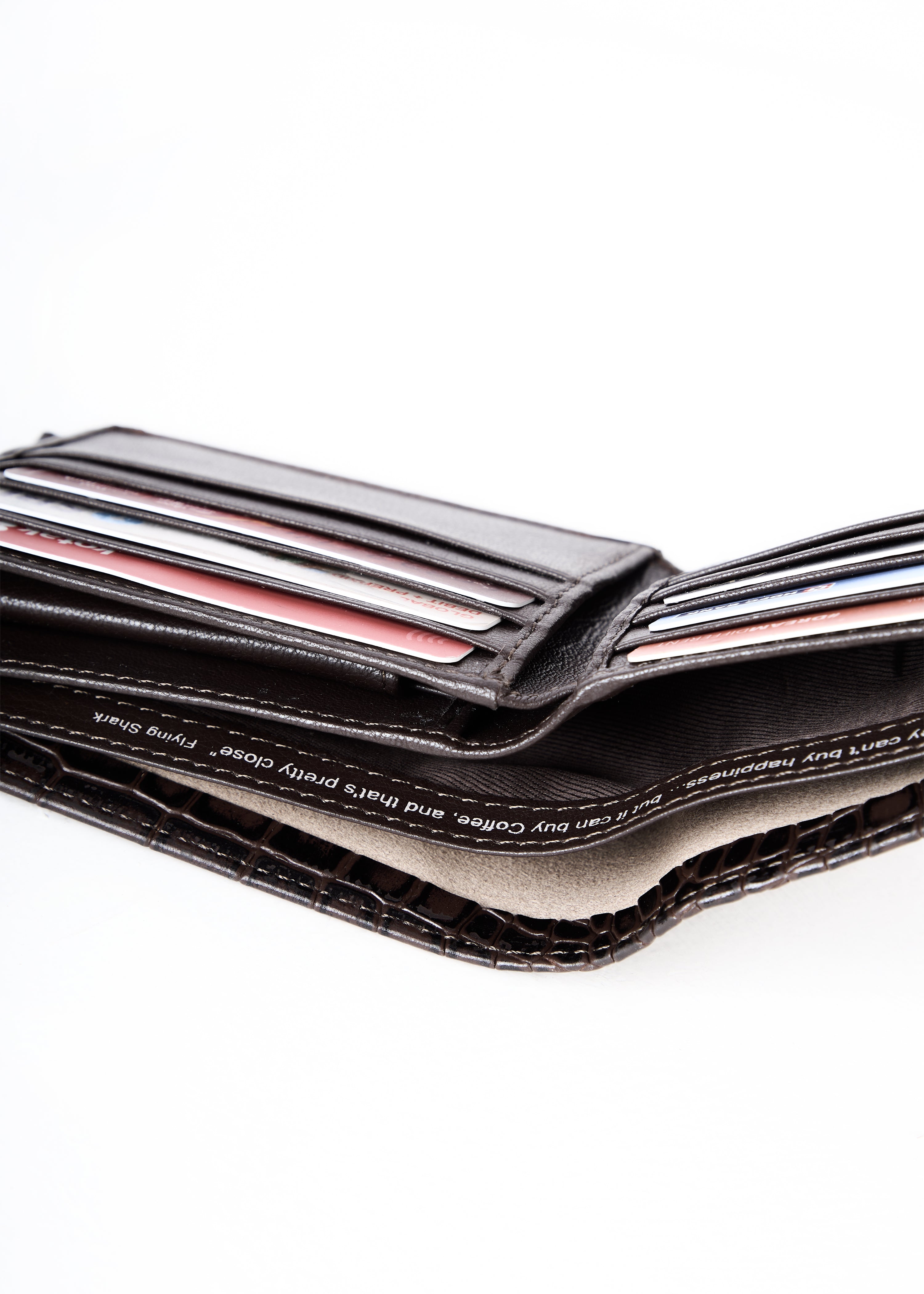 Flying Shark Blue Leather Wallet – Elegance Meets Functionality