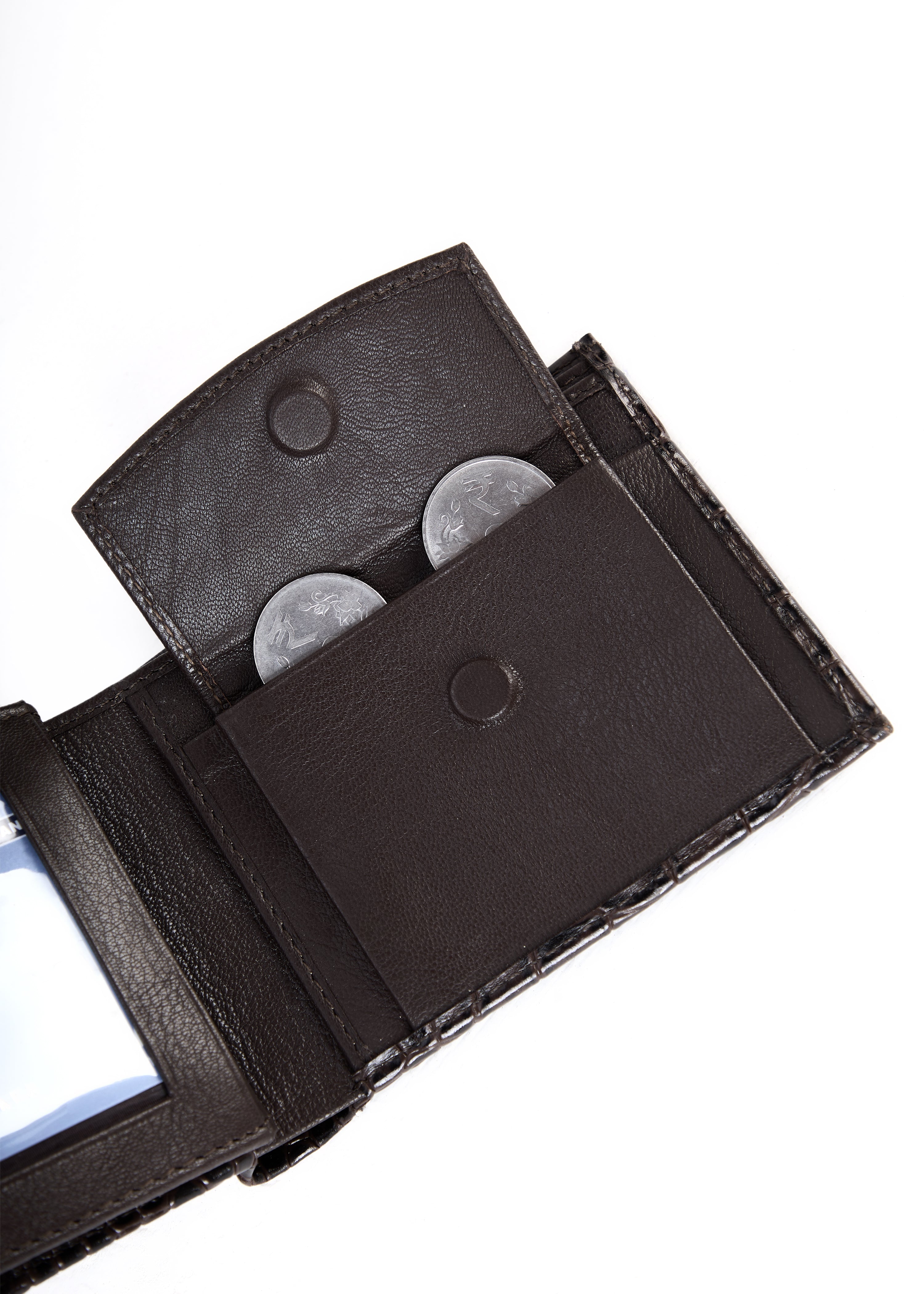 Flying Shark Blue Leather Wallet – Elegance Meets Functionality