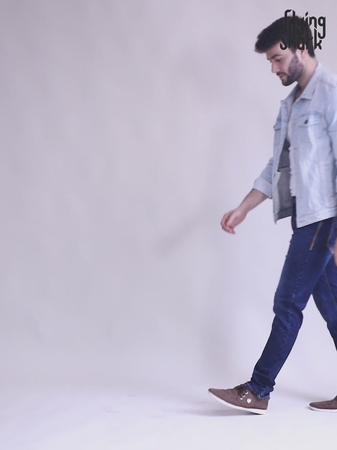 Mid-Blue Wash Denim With Heavy Contrast Stitch